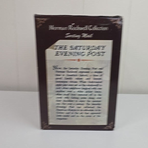 The Saturday Evening Post Norman Rockwell Collection SORTING MAIL Porcelain Hous - Picture 9 of 12